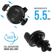 Load image into Gallery viewer, Universal Qi-Certified Wireless Charging Vent Mount