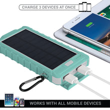 Load image into Gallery viewer, PowerUp Solar 10,000mAh Dual USB Backup Battery