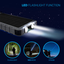 Load image into Gallery viewer, PowerUp Solar 10,000mAh Dual USB Backup Battery