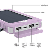 Load image into Gallery viewer, PowerUp Solar 10,000mAh Dual USB Backup Battery