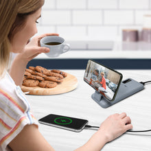 Load image into Gallery viewer, PowerMag View Wireless Charging 10,000mAh Backup Battery w/ Adjustable Stand