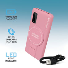 Load image into Gallery viewer, PowerMag View Wireless Charging 10,000mAh Backup Battery w/ Adjustable Stand