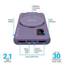 Load image into Gallery viewer, PowerMag View Wireless Charging 10,000mAh Backup Battery w/ Adjustable Stand