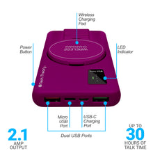 Load image into Gallery viewer, PowerMag View Wireless Charging 10,000mAh Backup Battery w/ Adjustable Stand