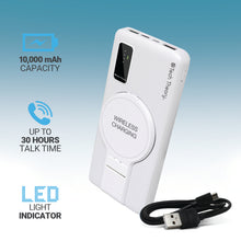 Load image into Gallery viewer, PowerMag View Wireless Charging 10,000mAh Backup Battery w/ Adjustable Stand