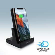 Load image into Gallery viewer, PowerUp 2 in 1 Wireless Charging Battery & Charging Station