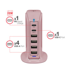 Load image into Gallery viewer, PowerUp PD Power Tower Multi Port Charging Station