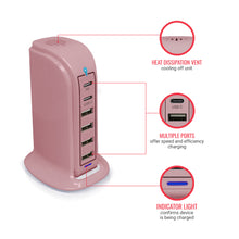 Load image into Gallery viewer, PowerUp PD Power Tower Multi Port Charging Station
