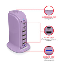Load image into Gallery viewer, PowerUp PD Power Tower Multi Port Charging Station