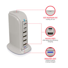 Load image into Gallery viewer, PowerUp PD Power Tower Multi Port Charging Station