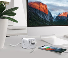 Load image into Gallery viewer, PowerUp Squared Power Strip with 3 Outlet & 3 USB Ports