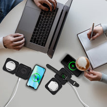 Load image into Gallery viewer, PowerUp Trinity 3 in 1 Wireless Charging Station for iPhone AirPods & iWatch