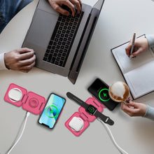 Load image into Gallery viewer, PowerUp Trinity 3 in 1 Wireless Charging Station for iPhone AirPods & iWatch