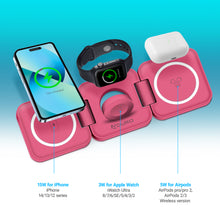 Load image into Gallery viewer, PowerUp Trinity 3 in 1 Wireless Charging Station for iPhone AirPods & iWatch