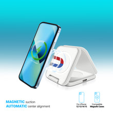 Load image into Gallery viewer, PowerUp Trinity 3 in 1 Wireless Charging Station for iPhone AirPods & iWatch