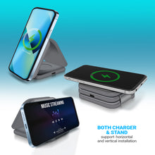 Load image into Gallery viewer, PowerUp Trinity 3 in 1 Wireless Charging Station for iPhone AirPods & iWatch