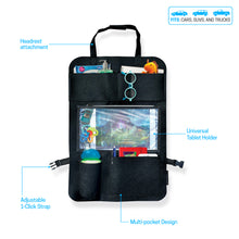 Load image into Gallery viewer, BackSeat Buddy Storage Organizer w/ Tablet Holder