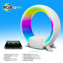 Load image into Gallery viewer, SoundSphere Light Show Speaker & Wireless Charger
