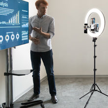 Load image into Gallery viewer, U-Stream Executive Home Streaming Studio Kit with 18" Ring Light & Tripod