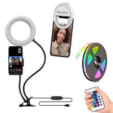 Load image into Gallery viewer, U-Stream Selfie Studio Gift Set w/ Ring Light, Clip Light & LED Light Strip