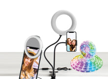 Load image into Gallery viewer, U-Stream Selfie Studio Gift Set w/ Ring Light, Clip Light & LED Light Strip