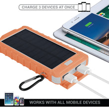 Load image into Gallery viewer, PowerUp Solar 10,000mAh Dual USB Backup Battery
