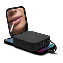 Load image into Gallery viewer, PowerUp Glow Portable Power Bank and Compact Mirror
