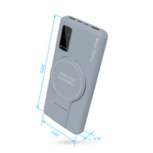 Load image into Gallery viewer, PowerMag View Wireless Charging 10,000mAh Backup Battery w/ Adjustable Stand
