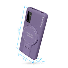 Load image into Gallery viewer, PowerMag View Wireless Charging 10,000mAh Backup Battery w/ Adjustable Stand

