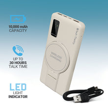 Load image into Gallery viewer, PowerMag View Wireless Charging 10,000mAh Backup Battery w/ Adjustable Stand
