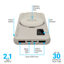 Load image into Gallery viewer, PowerMag View Wireless Charging 10,000mAh Backup Battery w/ Adjustable Stand
