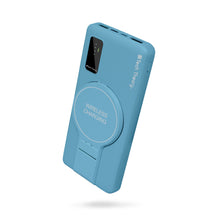 Load image into Gallery viewer, PowerMag View Wireless Charging 10,000mAh Backup Battery w/ Adjustable Stand
