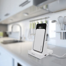 Load image into Gallery viewer, PowerUp 2 in 1 Wireless Charging Battery &amp; Charging Station
