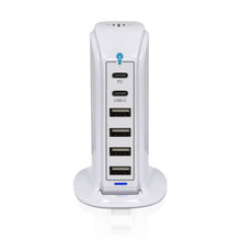 Load image into Gallery viewer, PowerUp PD Power Tower Multi Port Charging Station
