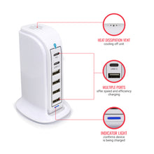 Load image into Gallery viewer, PowerUp PD Power Tower Multi Port Charging Station
