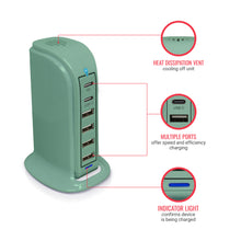 Load image into Gallery viewer, PowerUp PD Power Tower Multi Port Charging Station
