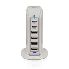 Load image into Gallery viewer, PowerUp PD Power Tower Multi Port Charging Station
