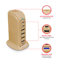 Load image into Gallery viewer, PowerUp PD Power Tower Multi Port Charging Station
