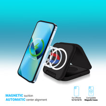 Load image into Gallery viewer, PowerUp Trinity 3 in 1 Wireless Charging Station for iPhone AirPods &amp; iWatch
