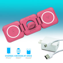 Load image into Gallery viewer, PowerUp Trinity 3 in 1 Wireless Charging Station for iPhone AirPods &amp; iWatch
