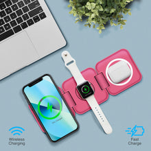 Load image into Gallery viewer, PowerUp Trinity 3 in 1 Wireless Charging Station for iPhone AirPods &amp; iWatch
