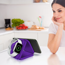 Load image into Gallery viewer, PowerUp Trinity 3 in 1 Wireless Charging Station for iPhone AirPods &amp; iWatch
