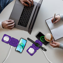 Load image into Gallery viewer, PowerUp Trinity 3 in 1 Wireless Charging Station for iPhone AirPods &amp; iWatch
