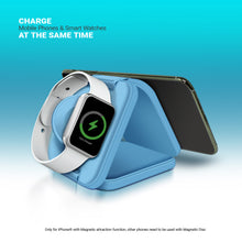Load image into Gallery viewer, PowerUp Trinity 3 in 1 Wireless Charging Station for iPhone AirPods &amp; iWatch
