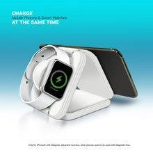Load image into Gallery viewer, PowerUp Trinity 3 in 1 Wireless Charging Station for iPhone AirPods &amp; iWatch
