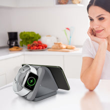 Load image into Gallery viewer, PowerUp Trinity 3 in 1 Wireless Charging Station for iPhone AirPods &amp; iWatch
