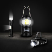 Load image into Gallery viewer, Tactical Lighting 3 Pc Set with Flashlight, Lantern, &amp; Headlamp
