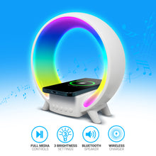 Load image into Gallery viewer, SoundSphere Light Show Speaker &amp; Wireless Charger
