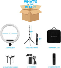 Load image into Gallery viewer, U-Stream Executive Home Streaming Studio Kit with 18" Ring Light &amp; Tripod
