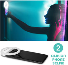 Load image into Gallery viewer, U-Stream Selfie Studio Gift Set w/ Ring Light, Clip Light &amp; LED Light Strip
